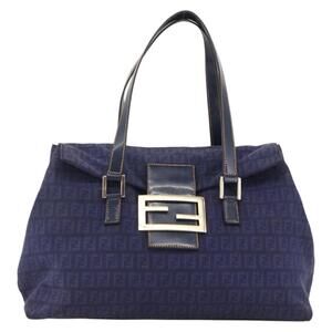 Fendi Zucchino Blue Jumbo Baguette
